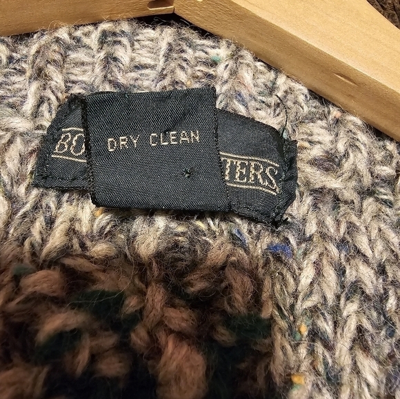 Vintage Y2K Boundary Waters Wool Blend Grandpacore Argyle Sweater XL - Picture 5 of 5